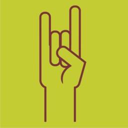 Rock Hand Vinyl Wall Decal - Heavy Metal Art - thumbnail 3