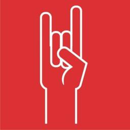 Rock Hand Vinyl Wall Decal - Heavy Metal Art - thumbnail 2