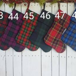 Farmhouse Plaid Christmas Stockings With Cuff - thumbnail 4