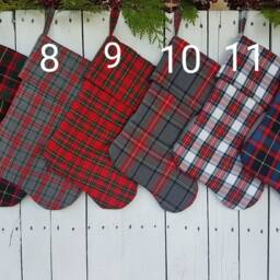 Farmhouse Plaid Christmas Stockings With Cuff - thumbnail 3