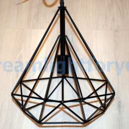 Industrial Lighting Pendant Light Chandelier Diamond Cage Minimalist Light Fixture Kitchen - thumbnail 2