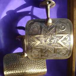 Moroccan Tarnished Brass Antique Gold Style - Smaller Size Wall Mounted Toilet Paper Roll Holder - Various - thumbnail 2