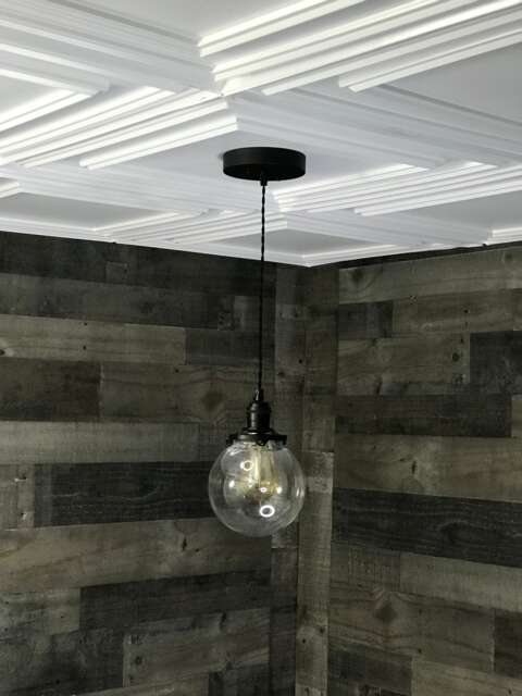 Sweven Modern Pendant Single Light 6 in Glass Globe Hanging - image 1