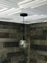 Sweven Modern Pendant Single Light 6 in Glass Globe Hanging - thumbnail 1