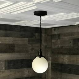 Sweven Modern Pendant Single Light 6 in Glass Globe Hanging - thumbnail 2