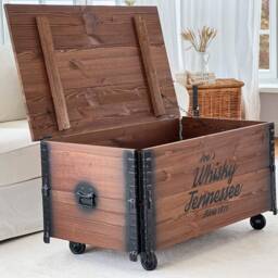 Coffee Table Xl Chest Wooden Box Vintage Shabbychi - thumbnail 4