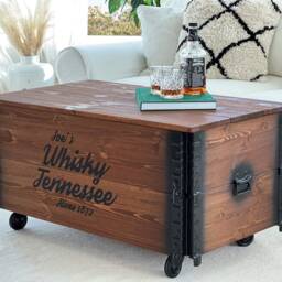 Coffee Table Xl Chest Wooden Box Vintage Shabbychi - thumbnail 3