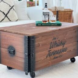 Coffee Table Xl Chest Wooden Box Vintage Shabbychi - thumbnail 2