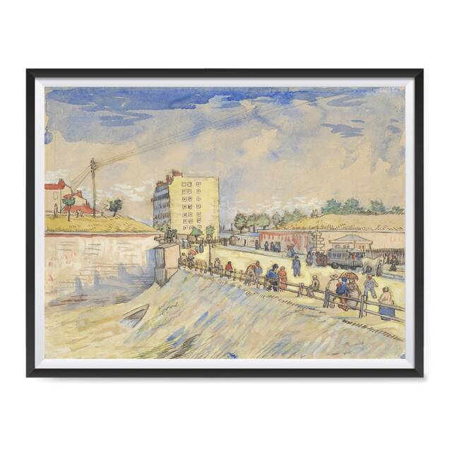 Vincent Van Gogh Art Reproduction Posters - Poster Printing Wall Print For Home Office Decor Gate in The Paris Ramparts - image 1