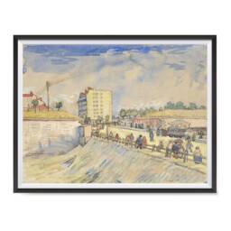 Vincent Van Gogh Art Reproduction Posters - Poster Printing Wall Print For Home Office Decor Gate in The Paris Ramparts - thumbnail 1