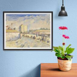 Vincent Van Gogh Art Reproduction Posters - Poster Printing Wall Print For Home Office Decor Gate in The Paris Ramparts - thumbnail 3