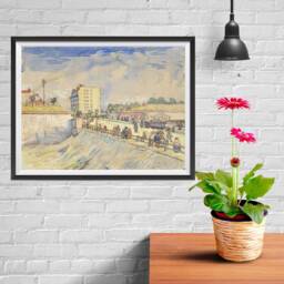 Vincent Van Gogh Art Reproduction Posters - Poster Printing Wall Print For Home Office Decor Gate in The Paris Ramparts - thumbnail 2