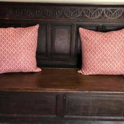 Linwood Ashfield in Faded Rose - Classic Square Cushion 50 X 50cm - thumbnail 3