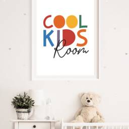 Cool Kids Room Print, Playroom Prints, Colourful Wall Art, Boys Bedroom Girls Decor - thumbnail 2