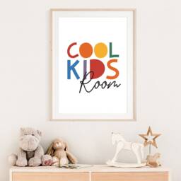 Cool Kids Room Print, Playroom Prints, Colourful Wall Art, Boys Bedroom Girls Decor - thumbnail 3
