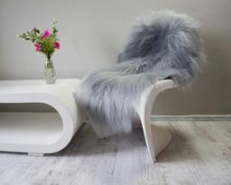 Sheepskin Icelandic Grey, Gray Xxl Rug Genuine Natural Sheepskin Area Rugs Carpet Draped On Chairs Cheap Shag Throw - thumbnail 1