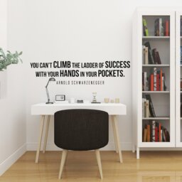 Arnold Schwarzenegger Climb Inspirational Motivational Wall Decal Quote Art For Home Living Room Office Decor Decorations 42x10 Inches - thumbnail 3