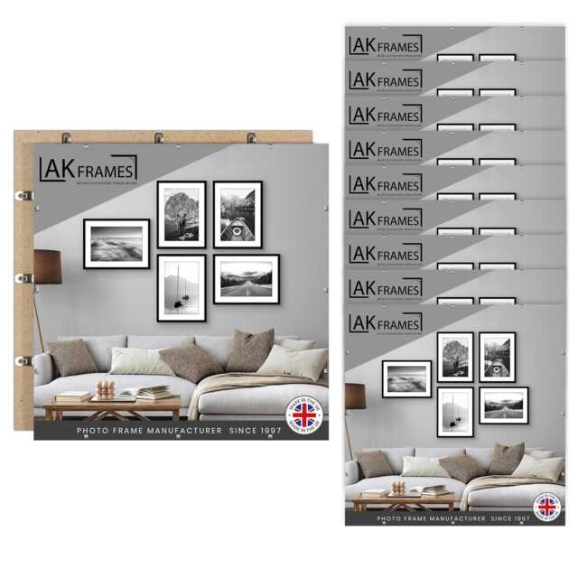 Poster Clip Frame Gift For Family - Canva On Photo Frames Trendy Wall Art Square Picture Frame - Available in Packs - image 1
