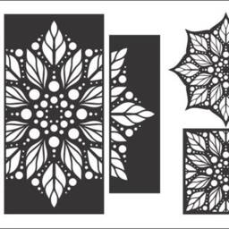Mandala Panel, Partition Screen, Wall Decor, Hanging Laser, Cnc, Plasma Cricut Cutting File Cdr, Svg, Dxf, Eps Jpg - thumbnail 3
