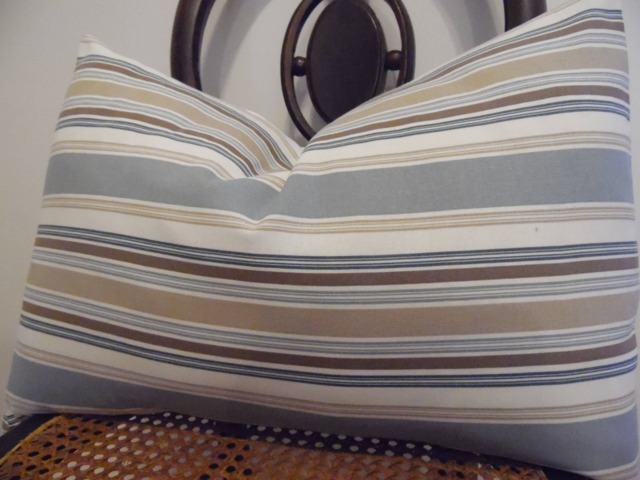 stripe.fall Decor Pillows.pillow Cover.slipcovers.toss Pillows.lumbar Pillows.winter White.farmhouse Decor.country Living.fall Beach - image 1