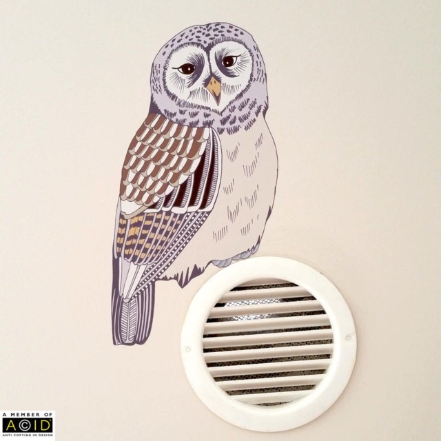 Owl Wall Decal, Woodland Nursery Decor, Forest Decor Nursery, Baby Shower - image 1