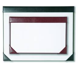 Montana Grained Leather Desk Blotter Cuff & Corner Writing Pad