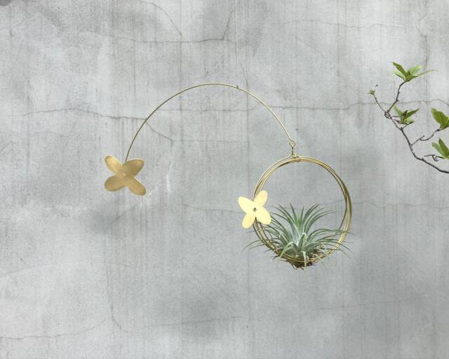 Air Plant Hanger, Kinetic Mobile, Hanging Tillandsia Plants Mobile For Air Plant - image 1