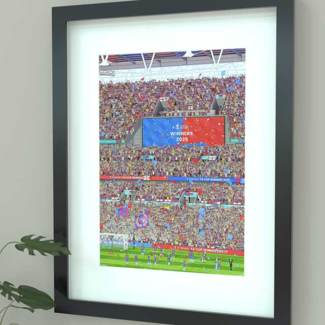 Crystal Palace Fa Cup Winners 2025 Print - Selhurst Park Champions Art Iconic Poster Gift - image 1