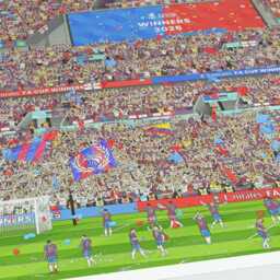 Crystal Palace Fa Cup Winners 2025 Print - Selhurst Park Champions Art Iconic Poster Gift - thumbnail 2