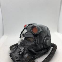 Painted Fallout Inspired Decaying Power Armor Pla Bust - thumbnail 4