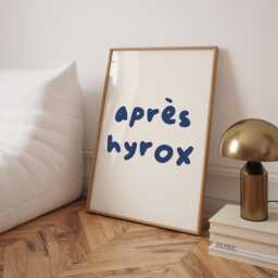 Apr??s Hyrox Wall Art Print Dark Blue Fun Sports Poster Gift - thumbnail 3