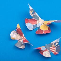 3D Butterfly Wall Art Americana Paper Butterflies For Decor, Nursery, Children's Room - thumbnail 2