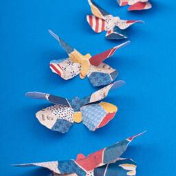 3D Butterfly Wall Art Americana Paper Butterflies For Decor, Nursery, Children's Room - thumbnail 3