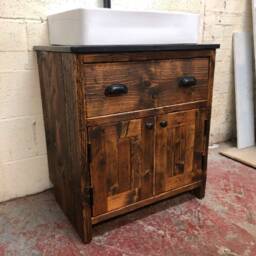Hayfield - Handmade Rustic Pine Vanity Unit Solid Timber Bathroom Furniture Custom Wooden Cabinet - thumbnail 3