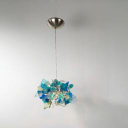 Pendant Lighting, Sea Color Flowers & Leaves Ceiling Lamp For Hall, Bedroom Or Kitchen Island Lighting - thumbnail 2