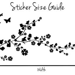 Bird On A Branch, Nature, Butterflies, Decorative Vinyl Wall Art Sticker Decal Mural. Home, Wall, Window Decor. Bedroom, Lounge - thumbnail 3