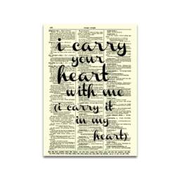 E.e. Cummings Quote Print Antique Dictionary Page, Cottagecore Wall Art - thumbnail 3