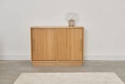 Mid-Century Sideboard, Dresser, Commode, Credenza Made Of Oak Vaneer - Livlo D-P01