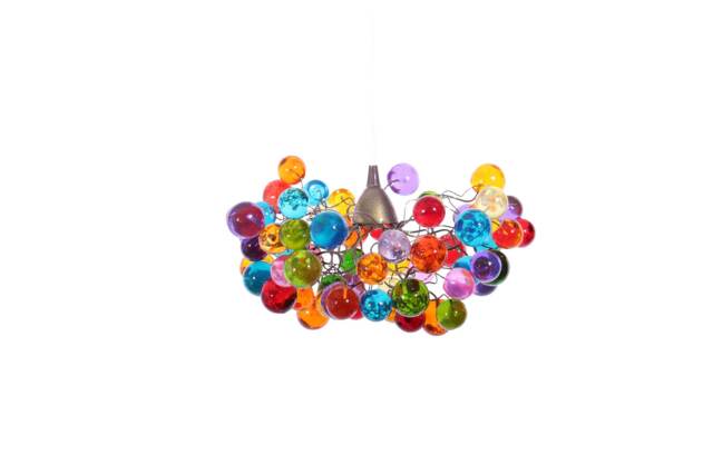 Ceiling Light Fixture With Colorful Bubbles - image 1