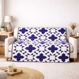 Ocean Breeze Quilt Pattern - Coastal Patchwork Throw/Bed - PDF Download, 64x88 - thumbnail 2