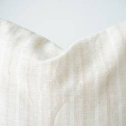 Cream Striped Pillow Cover - thumbnail 3