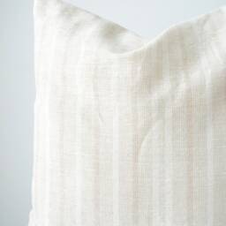 Cream Striped Pillow Cover - thumbnail 2