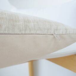 Cream Striped Pillow Cover - thumbnail 4