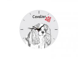 Cavalier, Free Standing Mdf Floor Clock With An Image Of A Dog - thumbnail 1