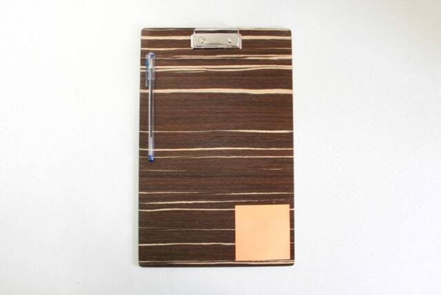 Zebrano Wood Clipboard Dark A4 Clipboard - image 1