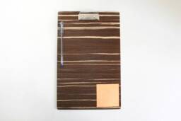Zebrano Wood Clipboard Dark A4 Clipboard - thumbnail 1