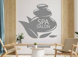 Spa Salon Wall Decal Woman Face Skincare Quote 3014 - thumbnail 1