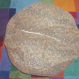 Leopard Print Bean Bag Chair Cover, Tan, Black, Brown, Off White, Etsy Kids - thumbnail 2
