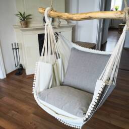 Hammock Chair White/Light Gray - thumbnail 4