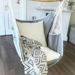 Hammock Chair White/Light Gray - thumbnail 3